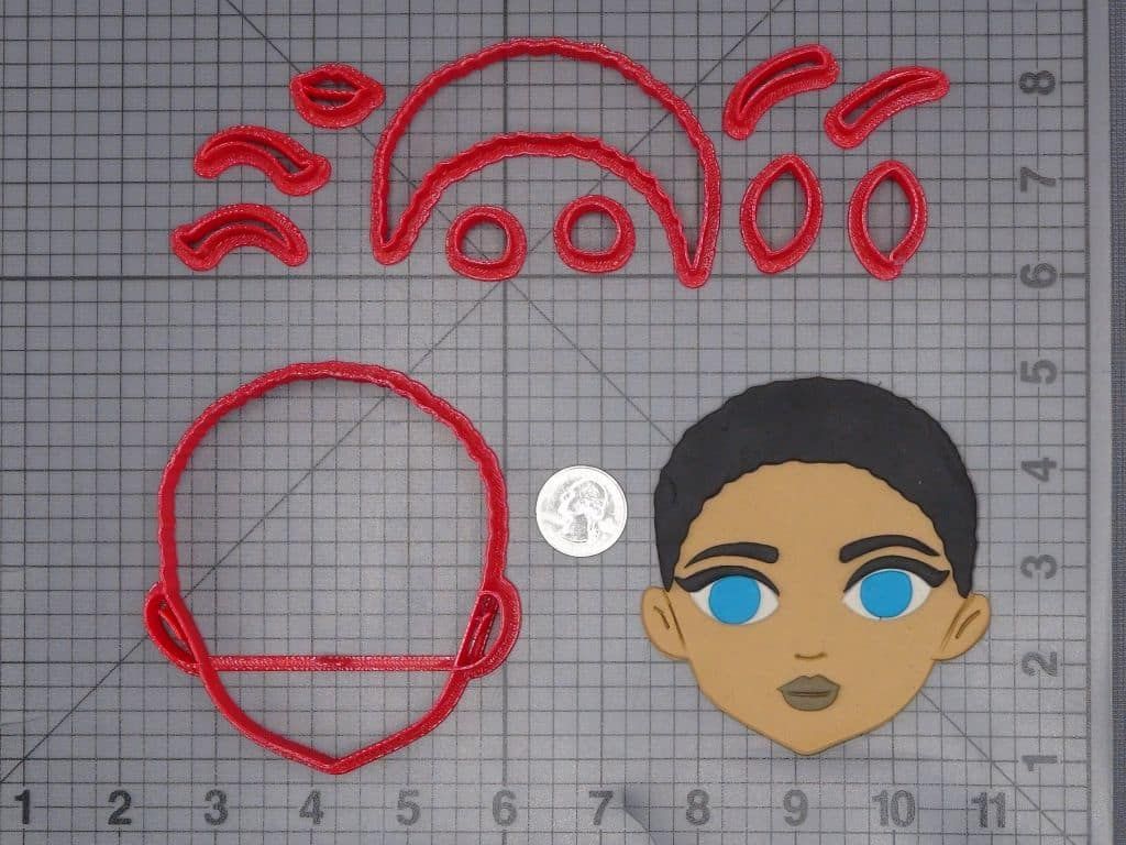 Wednesday - Bianca Head 266-J129 Cookie Cutter Set