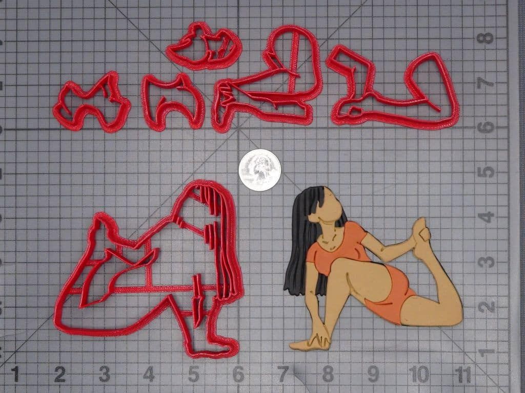 Yoga Pose 266-I956 Cookie Cutter Set