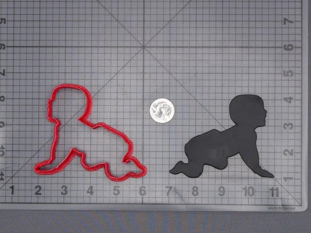 Baby Crawling 266-I968 Cookie Cutter Silhouette
