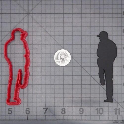 Baseball Player 266-J146 Cookie Cutter Silhouette