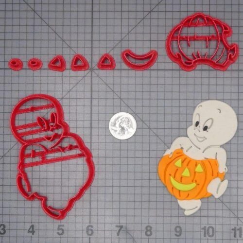 Casper the Friendly Ghost - Casper in Jack O Lantern 266-J271 Cookie Cutter Set