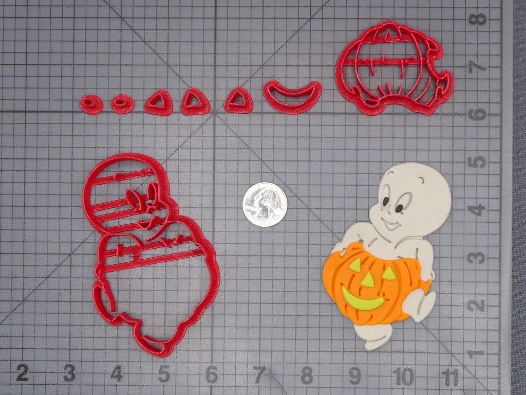Casper the Friendly Ghost - Casper in Jack O Lantern 266-J271 Cookie Cutter Set