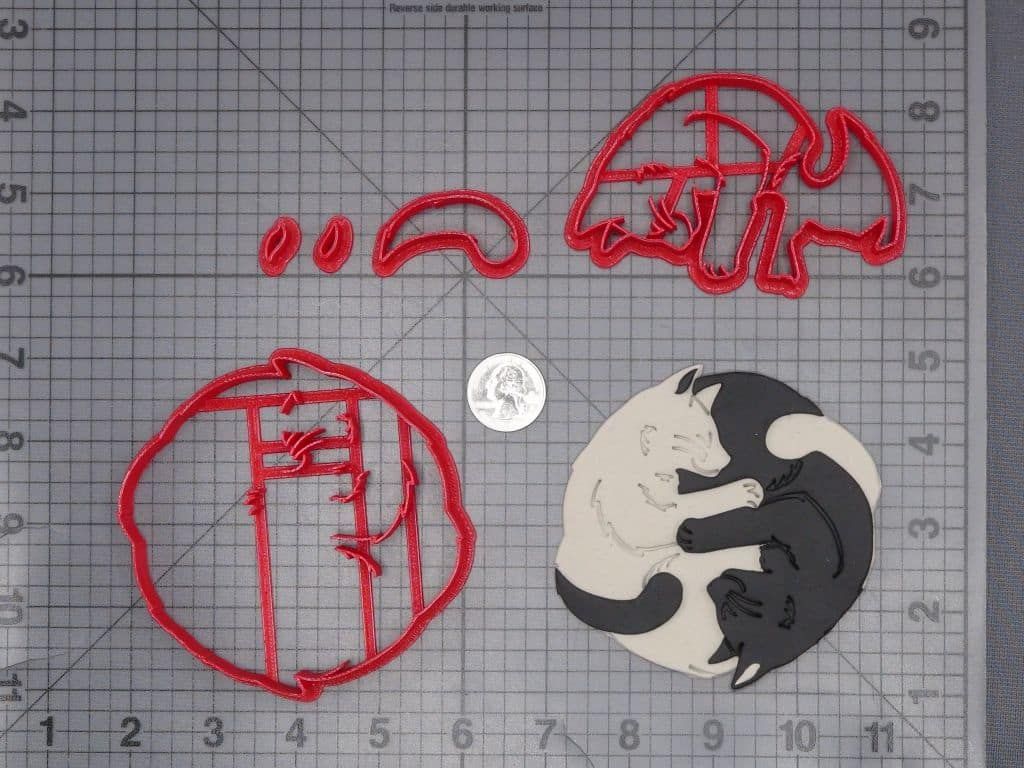 Cat Yin and Yang 266-J202 Cookie Cutter Set