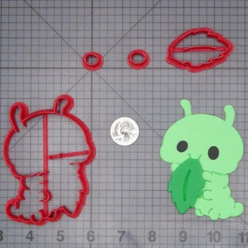 Caterpillar Eating Leaf 266-J029 Cookie Cutter Set
