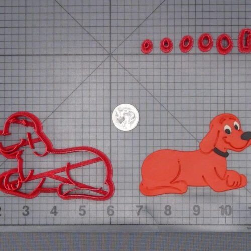 Clifford the Big Red Dog - Clifford Laying Down 266-J226 Cookie Cutter Set