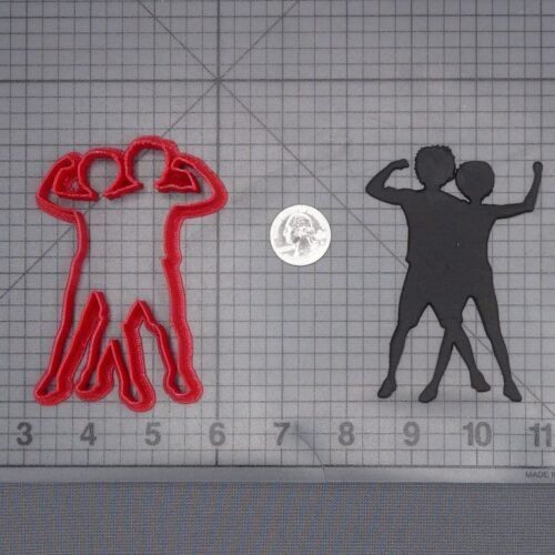 Fitness Couple 266-J214 Cookie Cutter Silhouette