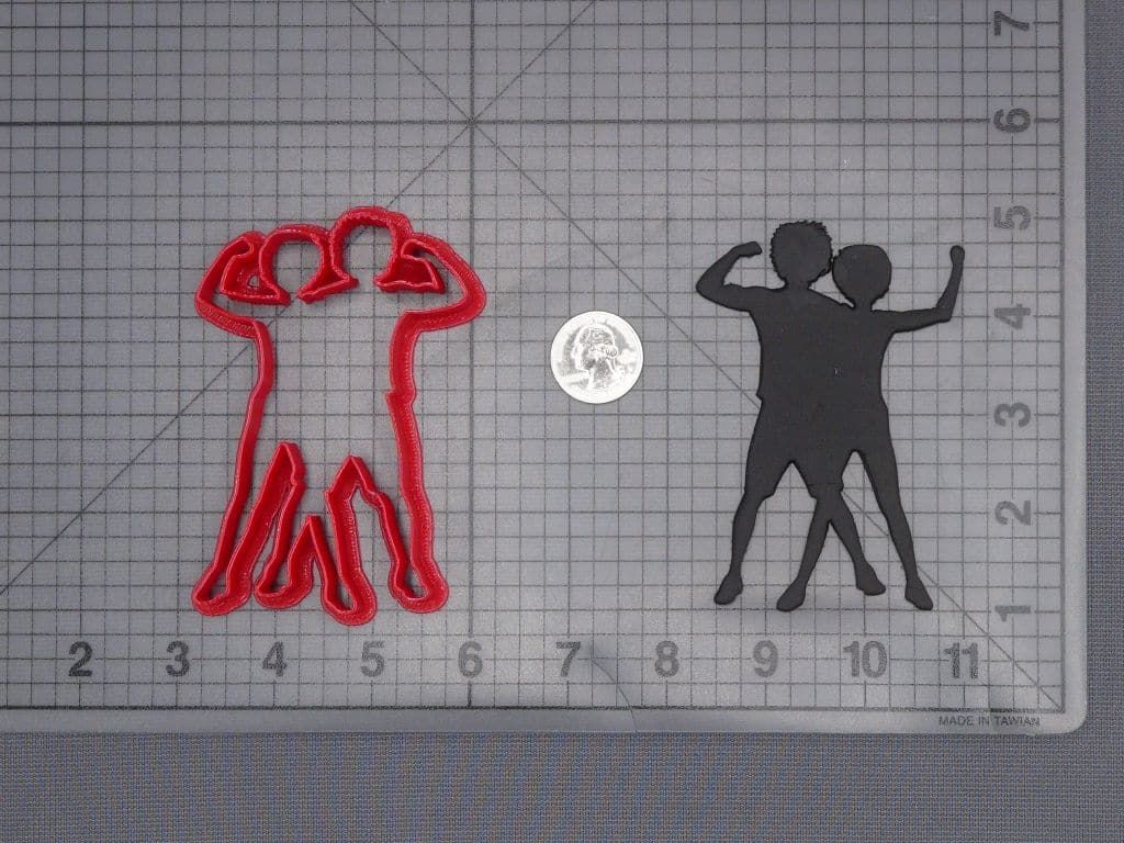 Fitness Couple 266-J214 Cookie Cutter Silhouette