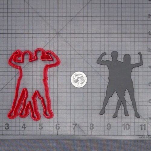 Fitness Couple 266-J249 Cookie Cutter Silhouette