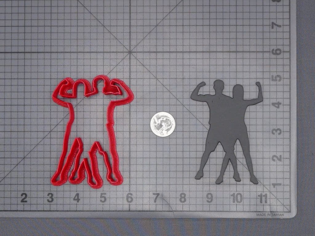 Fitness Couple 266-J249 Cookie Cutter Silhouette