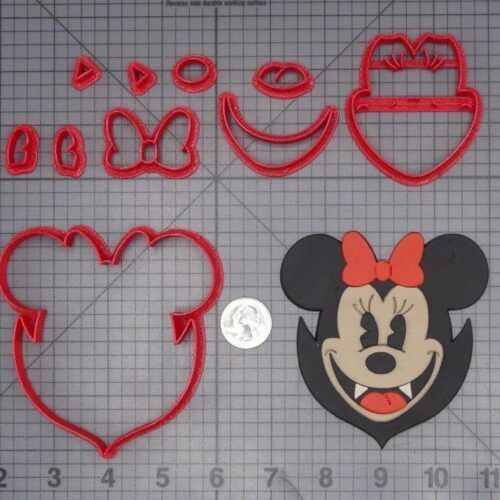Halloween - Minnie Mouse Vampire Head 266-J259 Cookie Cutter Set