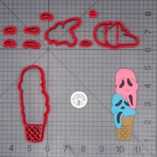 Halloween - Scream - Ghostface Ice Cream 266-J379 Cookie Cutter Set