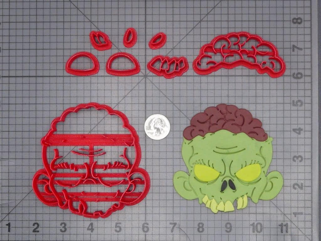 Halloween - Zombie Head 266-J273 Cookie Cutter Set