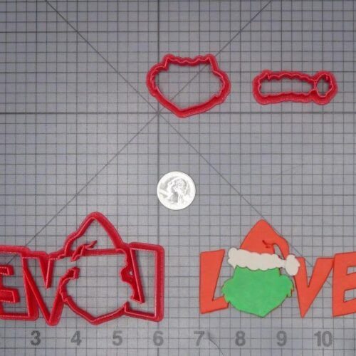 How the Grinch Stole Christmas - Grinch Love 266-J413 Cookie Cutter Set