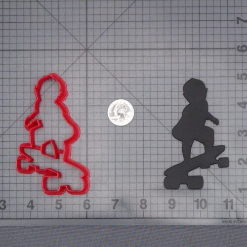 Kid Skateboarding 266-J292 Cookie Cutter