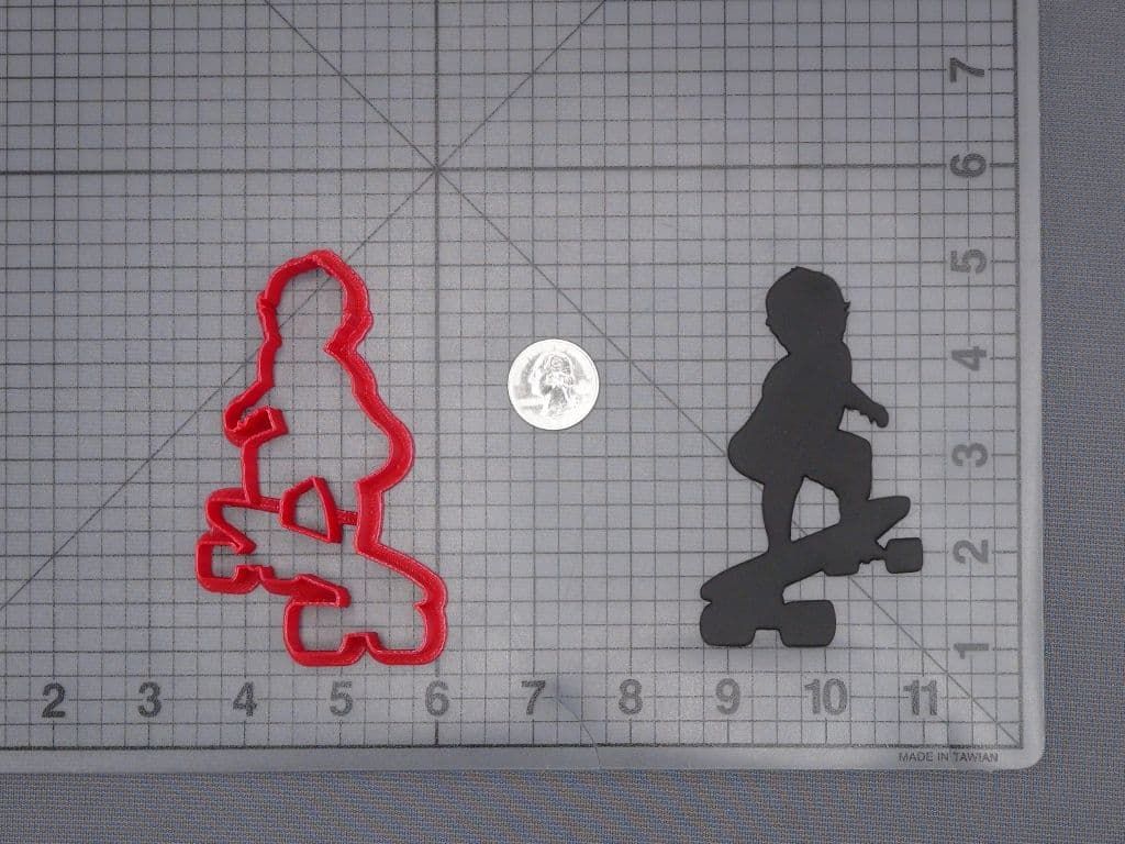 Kid Skateboarding 266-J292 Cookie Cutter