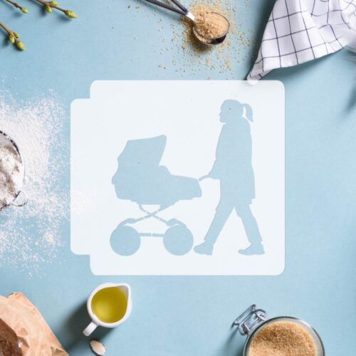 Mom with Stroller 783-H969 Stencil