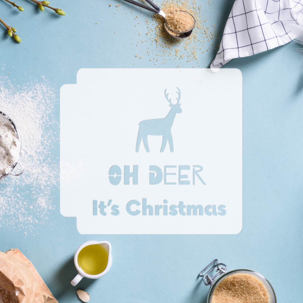 Oh Deer Its Christmas 783-H976 Stencil