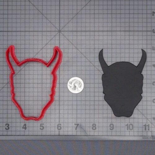 Oni Devil Head 266-J290 Cookie Cutter Silhouette