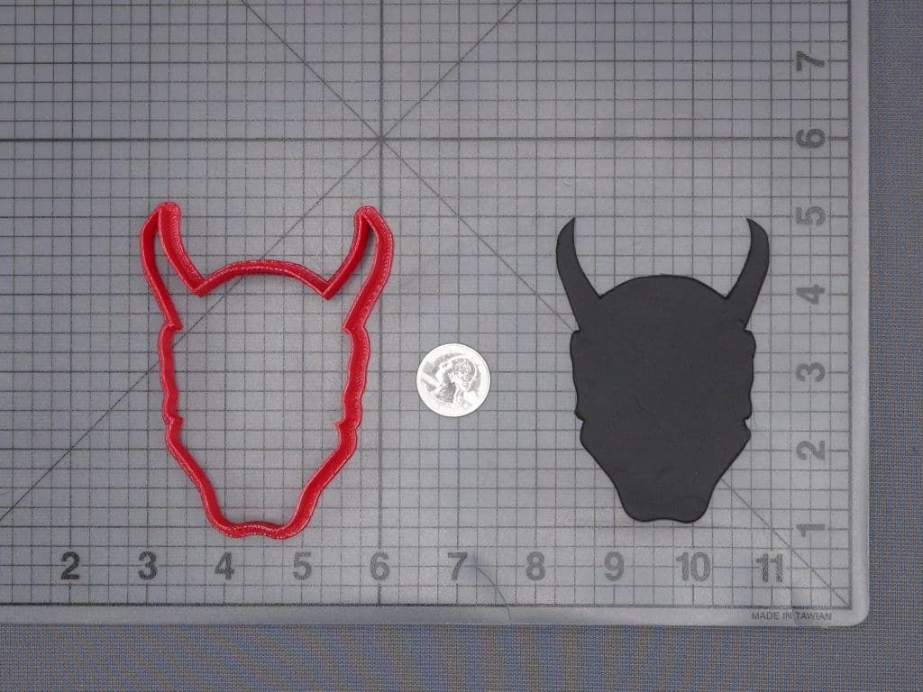 Oni Devil Head 266-J290 Cookie Cutter Silhouette