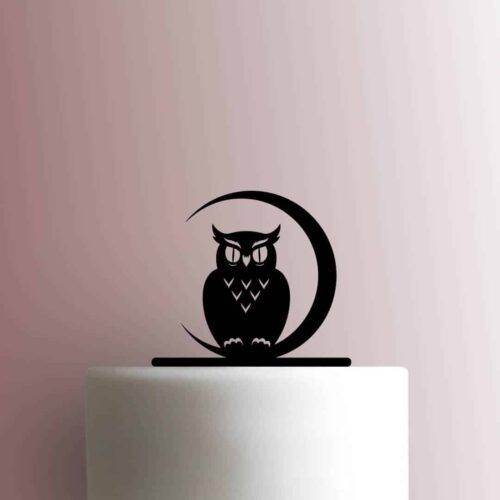 Owl on Moon 225-B565 Cake Topper