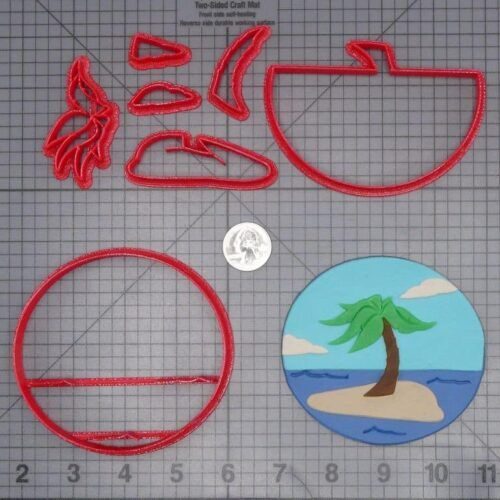 Palm Tree Island 266-J209 Cookie Cutter Set