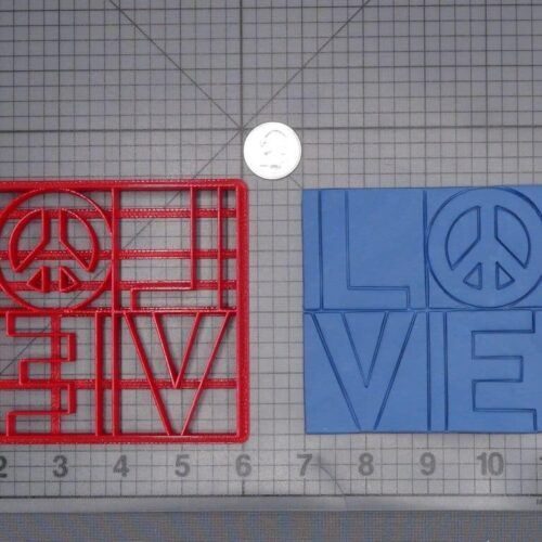Peace Love 266-J007 Cookie Cutter
