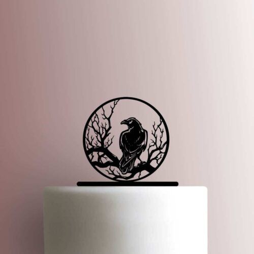 Raven on Branch 225-B564 Cake Topper