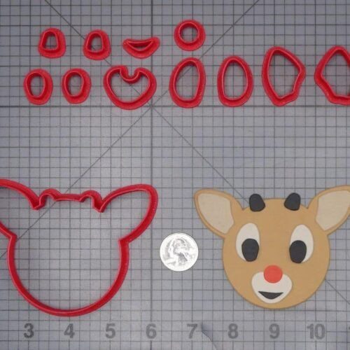 Rudolph the Red Nosed Reindeer - Rudolph Head 266-J422 Cookie Cutter Set