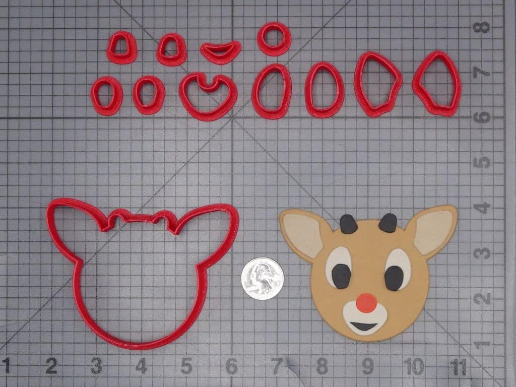 Rudolph the Red Nosed Reindeer - Rudolph Head 266-J422 Cookie Cutter Set
