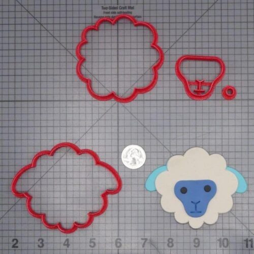 Sheep Head 266-J175 Cookie Cutter Set