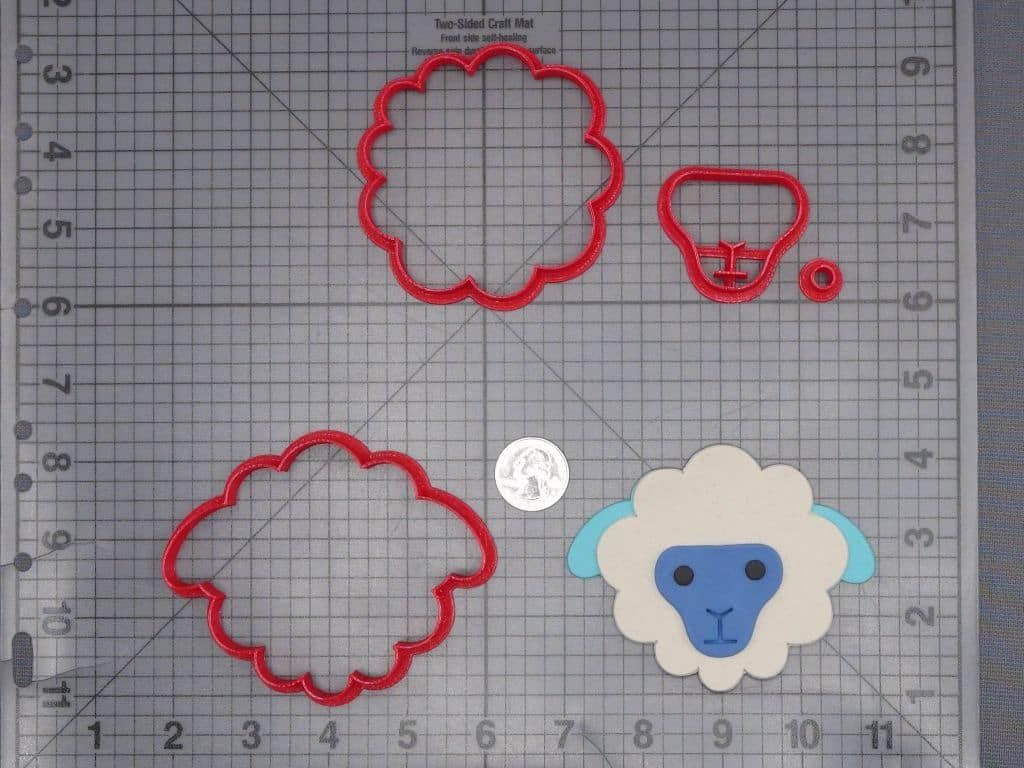 Sheep Head 266-J175 Cookie Cutter Set