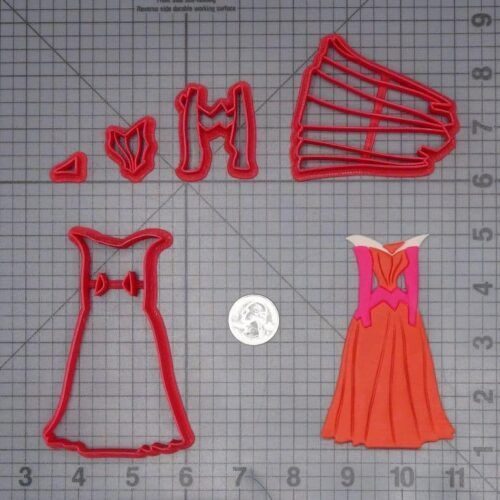 Sleeping Beauty - Aurora Dress 266-J161 Cookie Cutter Set