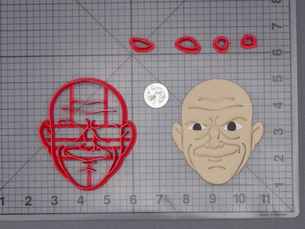 The Addams Family - Uncle Fester Head 266-J225 Cookie Cutter Set