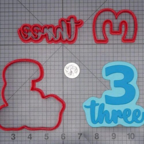 Three Worded Number 266-J071 Cookie Cutter Set