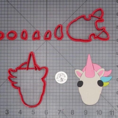 Unicorn Head 266-J171 Cookie Cutter Set