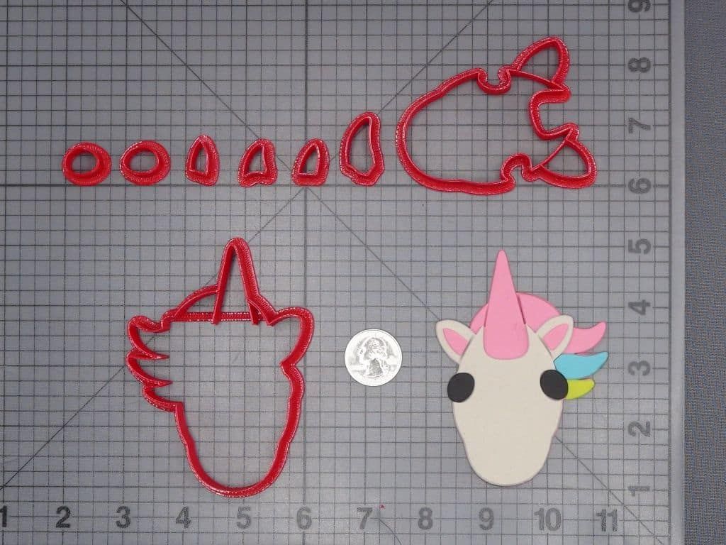 Unicorn Head 266-J171 Cookie Cutter Set