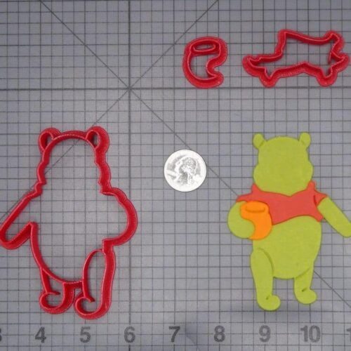 Winnie the Pooh with Honey Pot 266-J158 Cookie Cutter Set