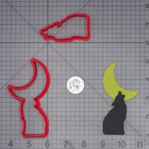 Wolf Howling at Moon 266-I885 Cookie Cutter Set