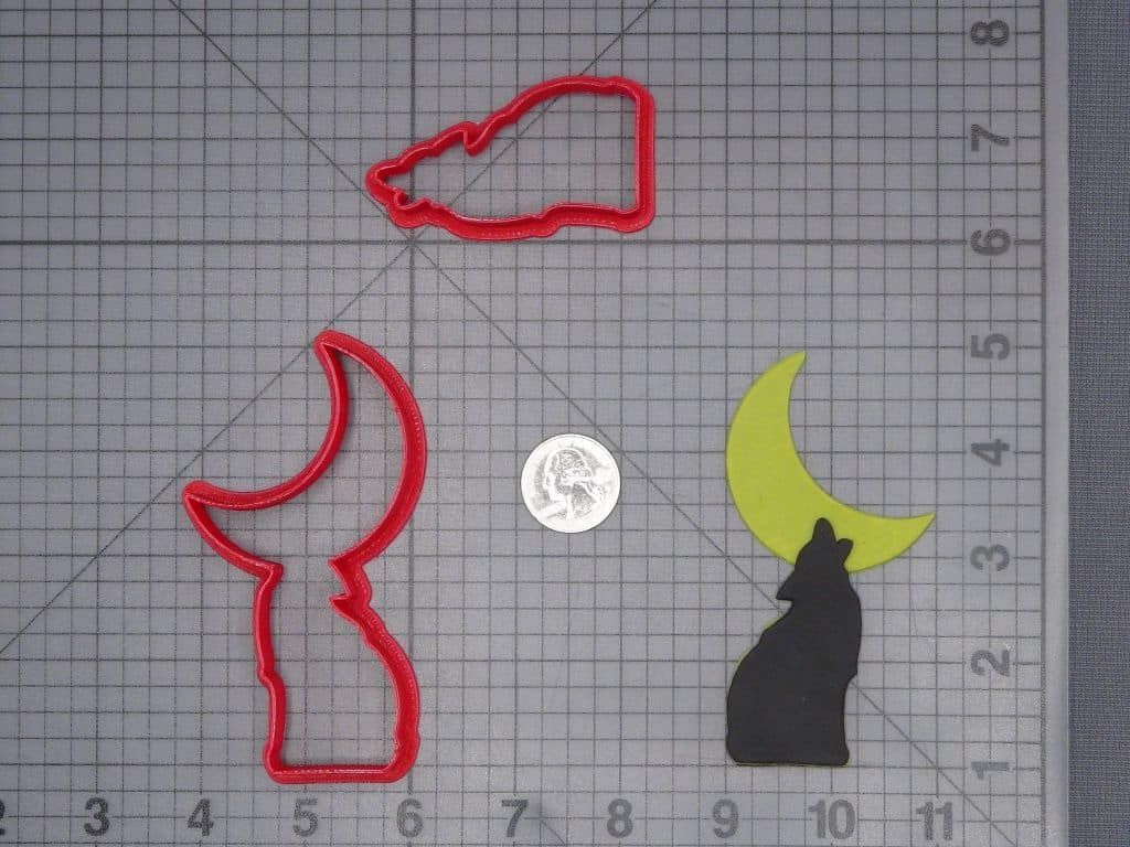 Wolf Howling at Moon 266-I885 Cookie Cutter Set