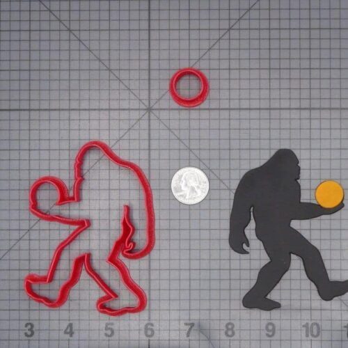Bigfoot Sasquatch with Basketball 266-J062 Cookie Cutter Set