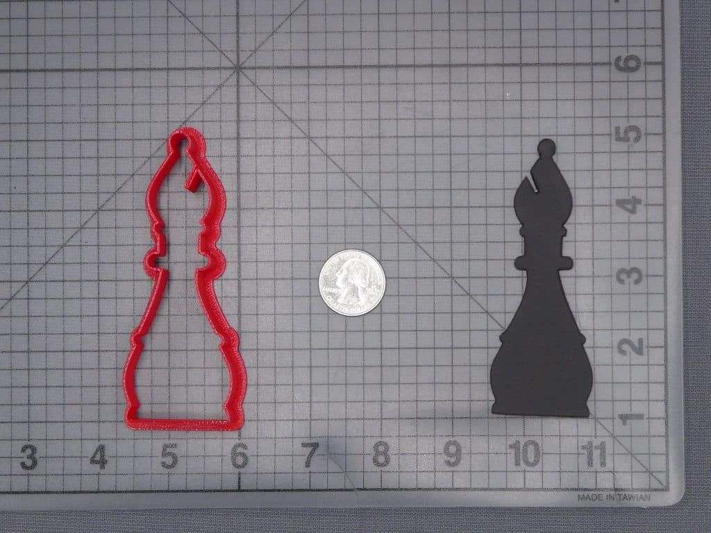 Bishop Chess Piece 266-J111 Cookie Cutter Silhouette