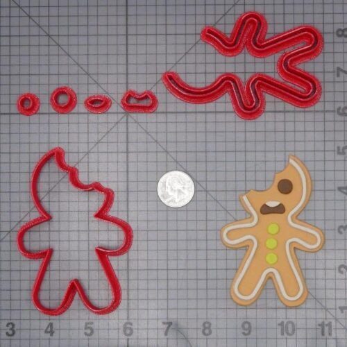 Christmas - Gingerbread Bitten 266-J400 Cookie Cutter Set
