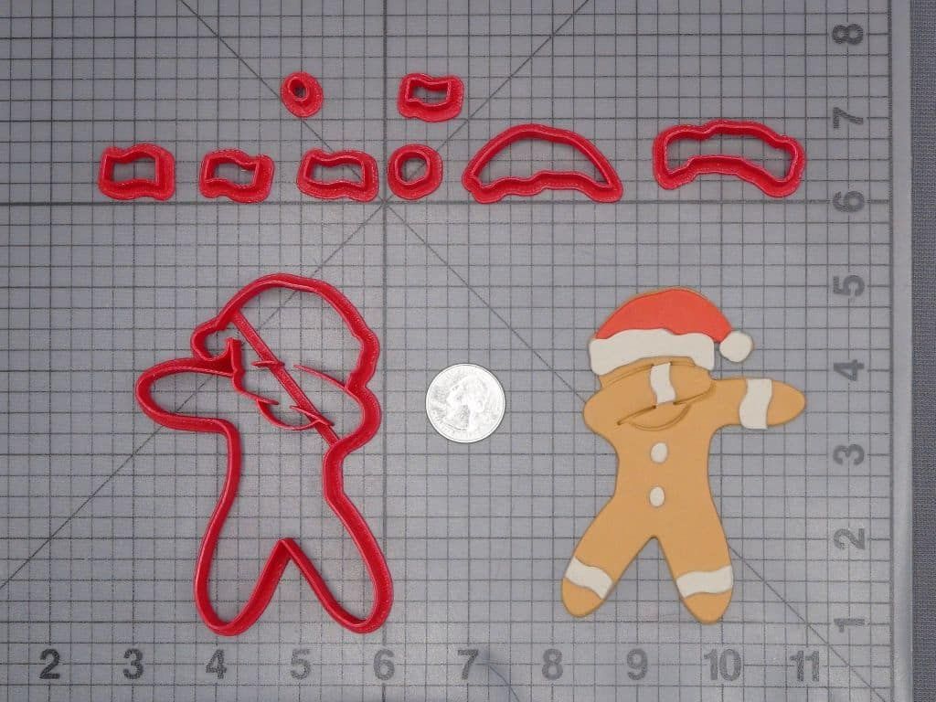 Christmas - Gingerbread Dabbing 266-J403 Cookie Cutter Set