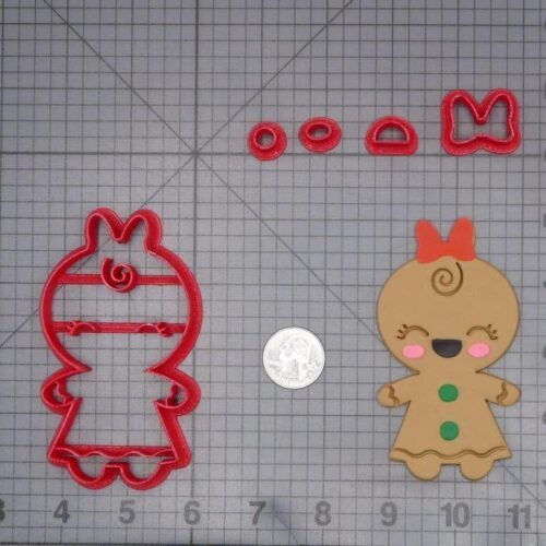 Christmas - Gingerbread Girl 266-J406 Cookie Cutter Set