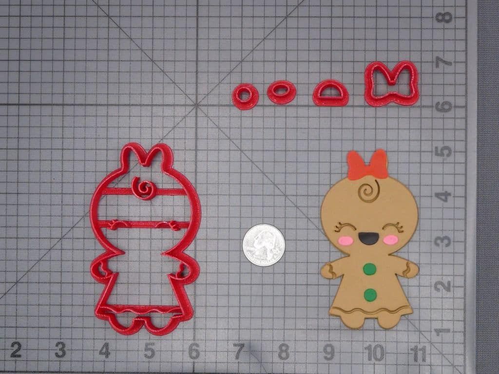 Christmas - Gingerbread Girl 266-J406 Cookie Cutter Set