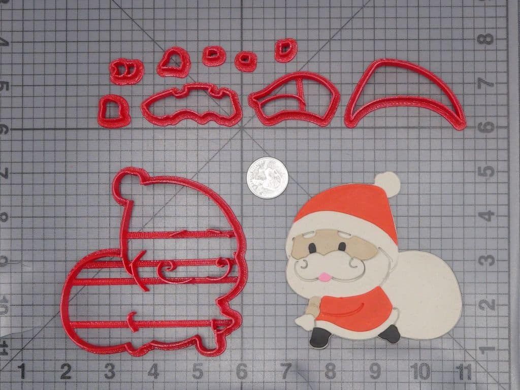 Christmas - Santa Claus 266-J401 Cookie Cutter Set