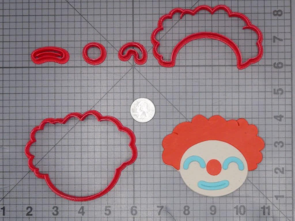 Clown Head 266-J490 Cookie Cutter Set