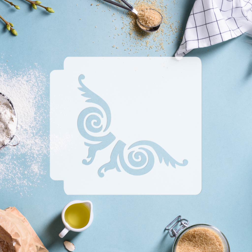 Damask Corner 783-I095 Stencil
