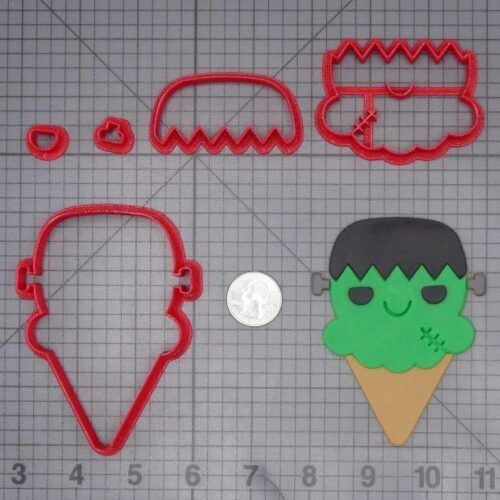 Halloween - Frankenstein Ice Cream 266-J350 Cookie Cutter Set