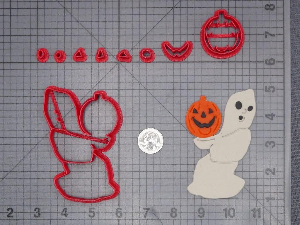 Halloween - Ghost with Jack O Lantern 266-J299 Cookie Cutter Set